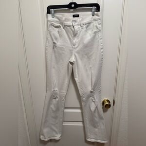 Express Women's Cream Distressed